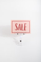 Sale Postkarte incl. Halter für Kleiderstange