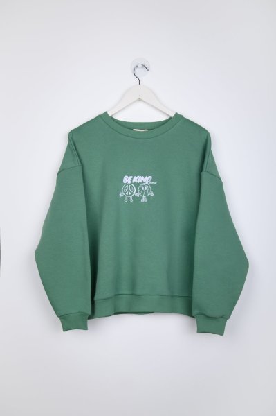 Sweatshirt in Grün