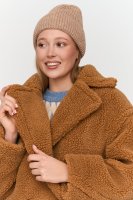 Jacke aus Teddy-Stoff.