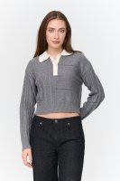 Pullover in Grau