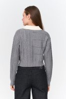 Pullover in Grau