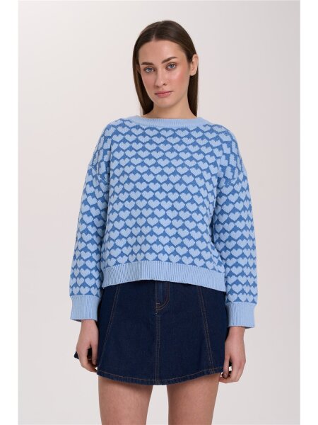 Pullover mit Herzmuster