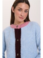 Cardigan with Contrast Details