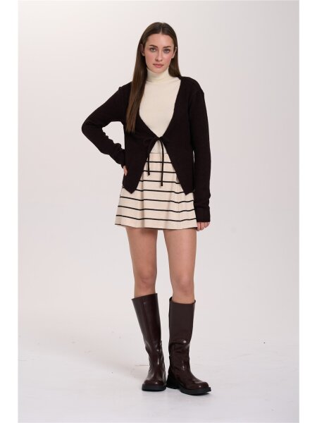 Cardigan with Tie Detail