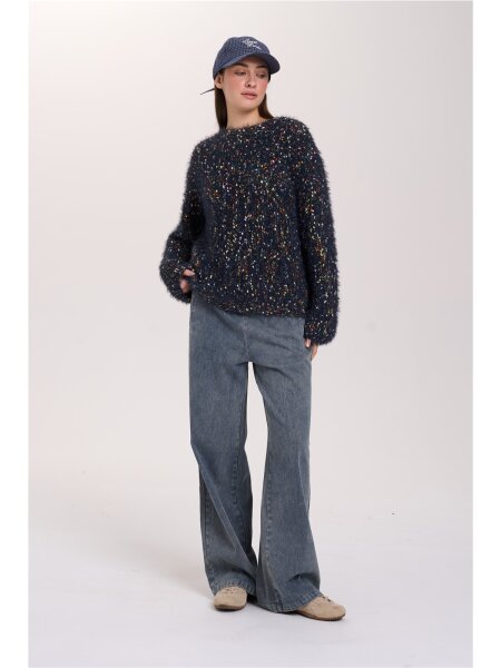 Pullover mit Effektgarn