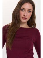 Shirt mit seitlicher Raffung