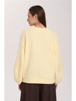 Sweatshirt with Voluminous Sleeves
