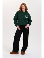 Sweatshirt mit Hunde-Stickerei