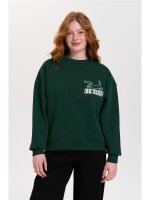 Sweatshirt mit Hunde-Stickerei
