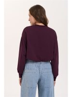 Sweatshirt mit elastischem Saum