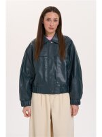 Jacke in Lederoptik