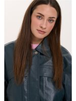 Jacke in Lederoptik