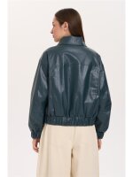 Jacke in Lederoptik