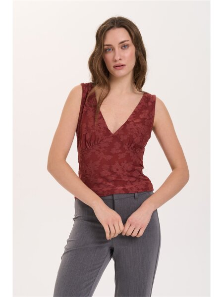 Shirt in Bordeaux
