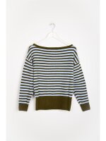Pullover with Striped Pattern