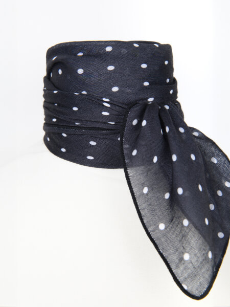 Scarf with Polka Dot Pattern