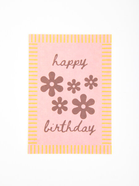 Postkarte Happy